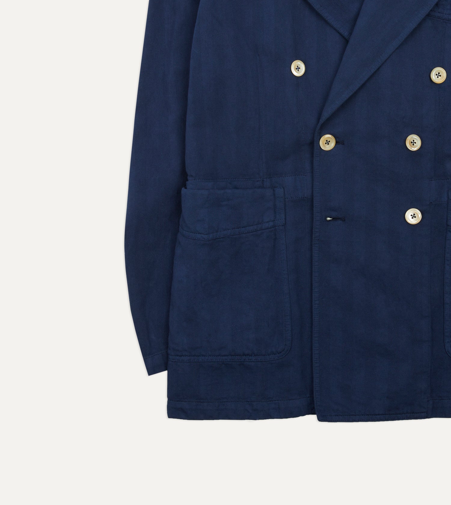 Navy Cotton Linen Herringbone Games Blazer Mk. III