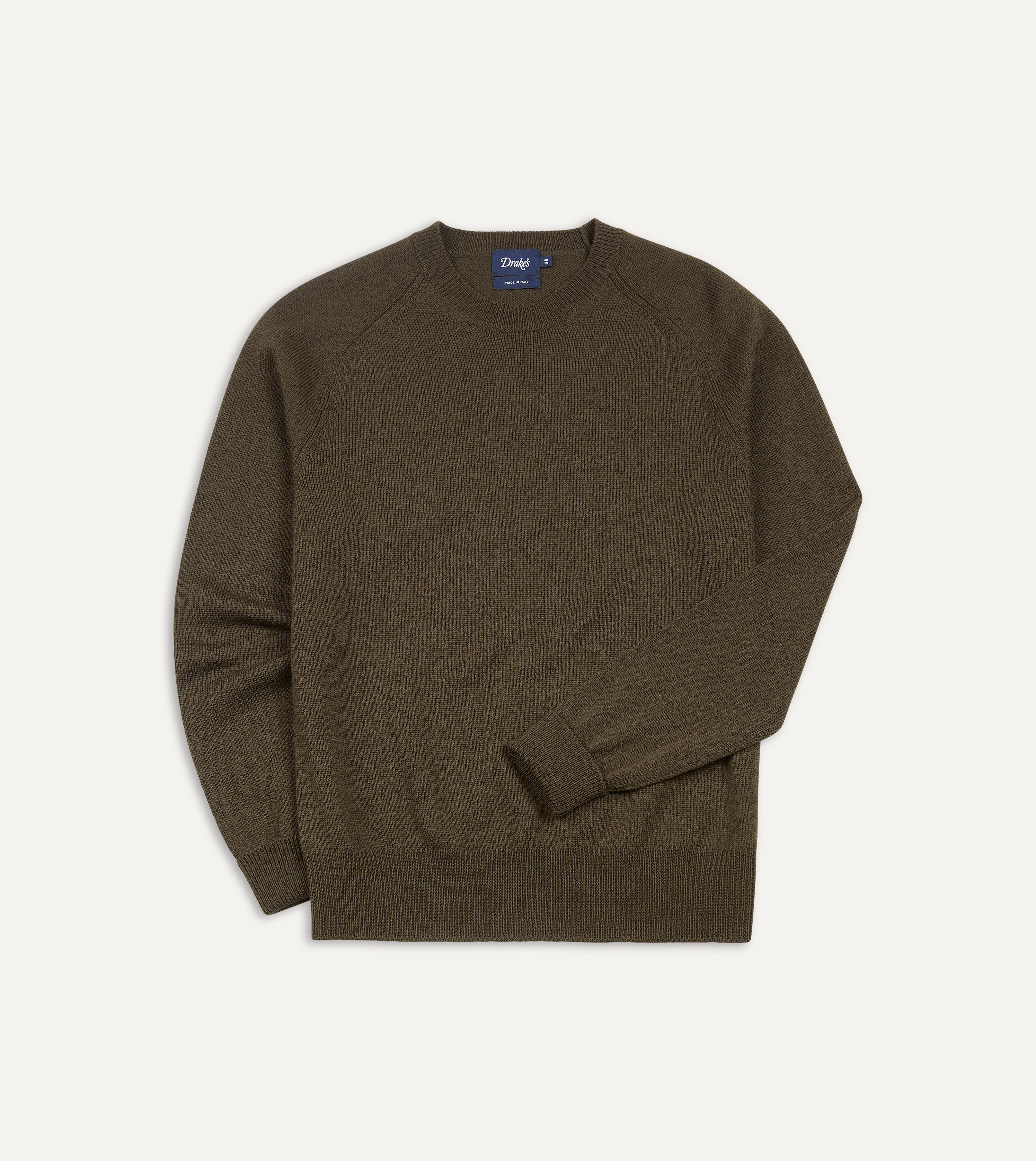 Drake s Merino Crew Neck Jumper