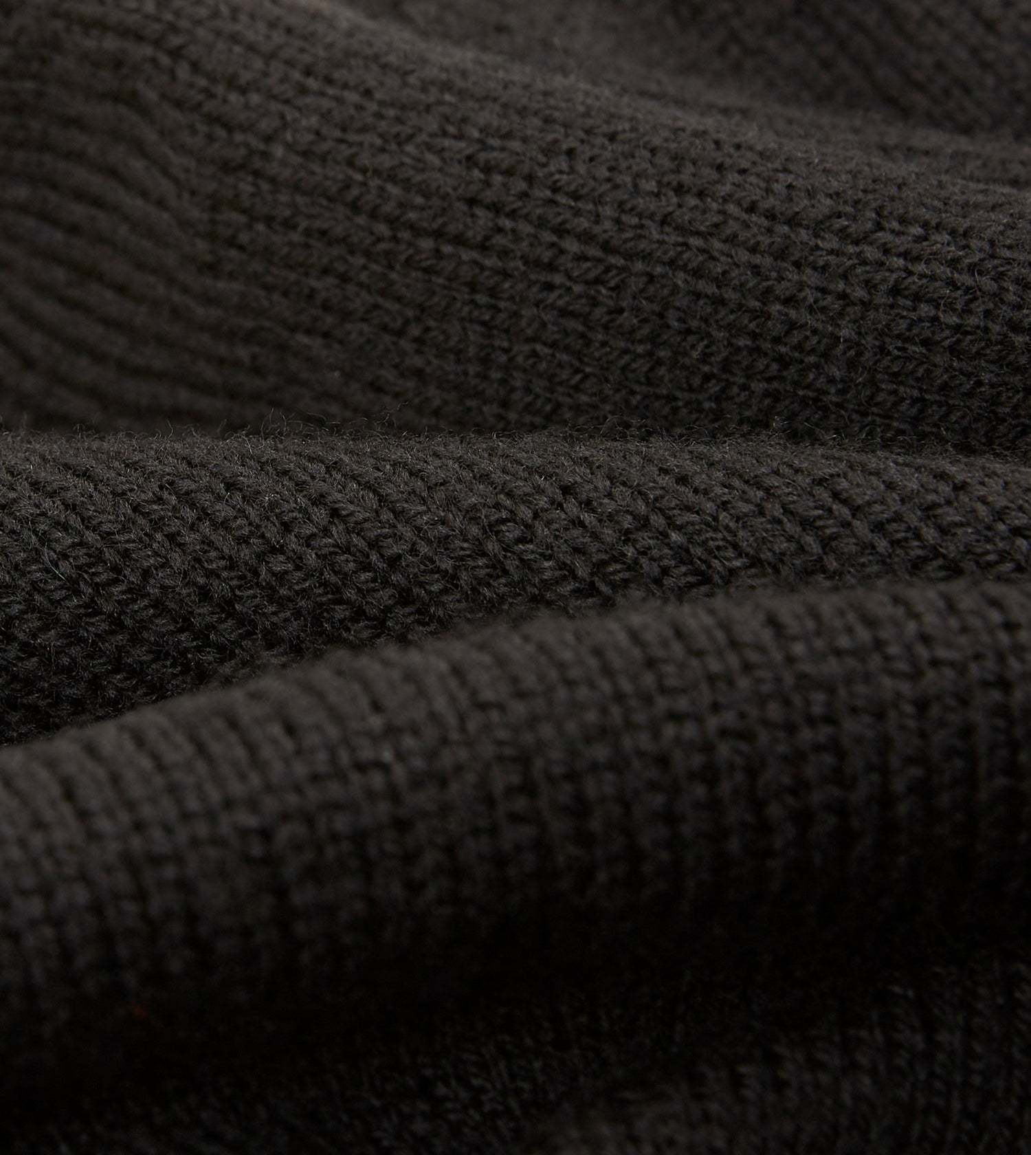 Black Merino Crew Neck Jumper