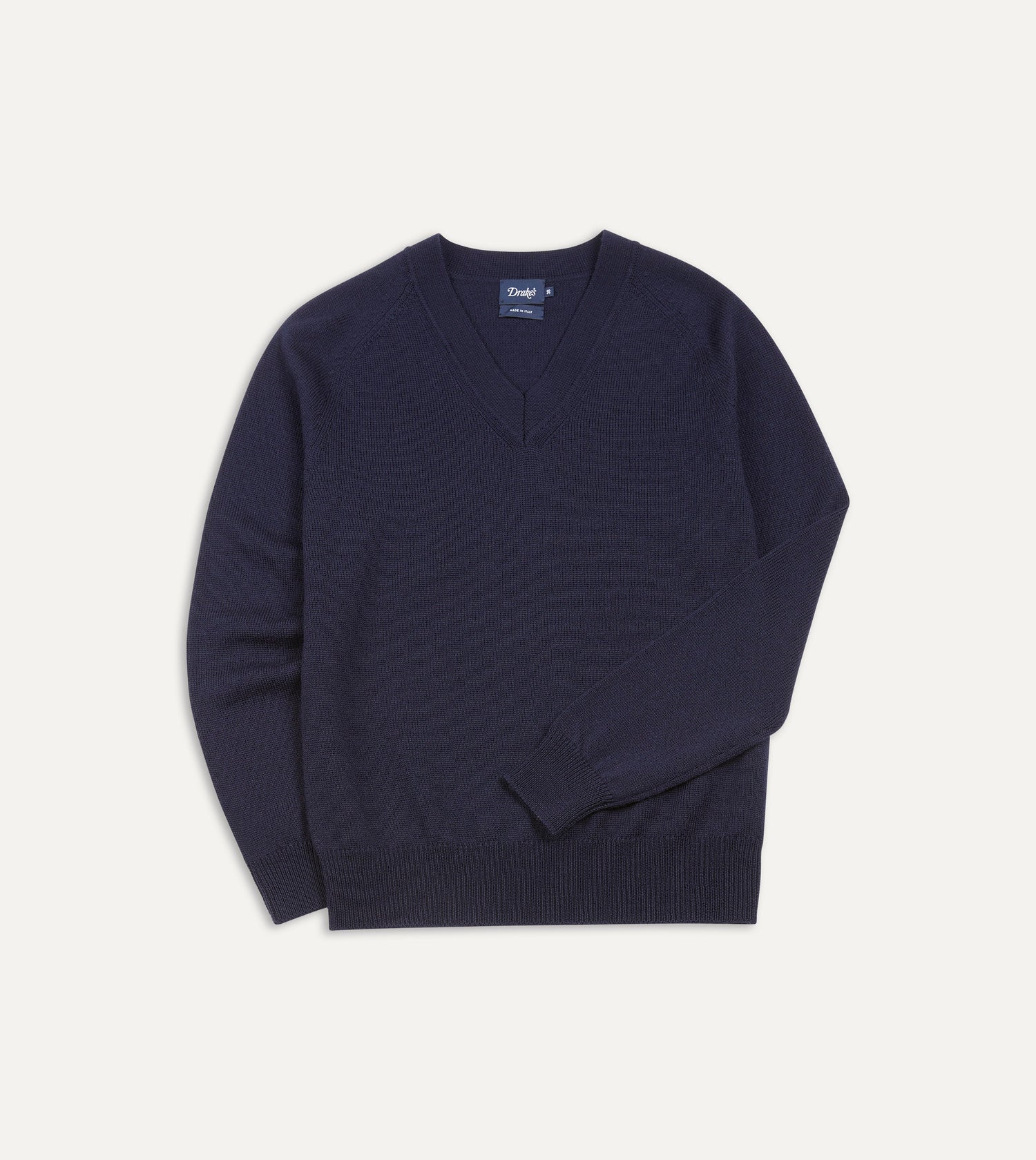 Men's Sweaters Suéter De Lana Merino Cuello V Hombre Azul