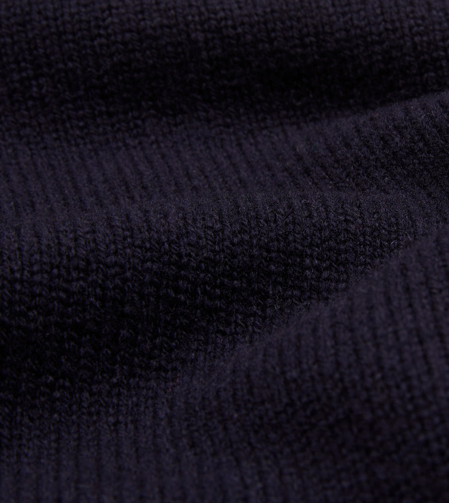 Navy Lambswool 6 Button Cardigan