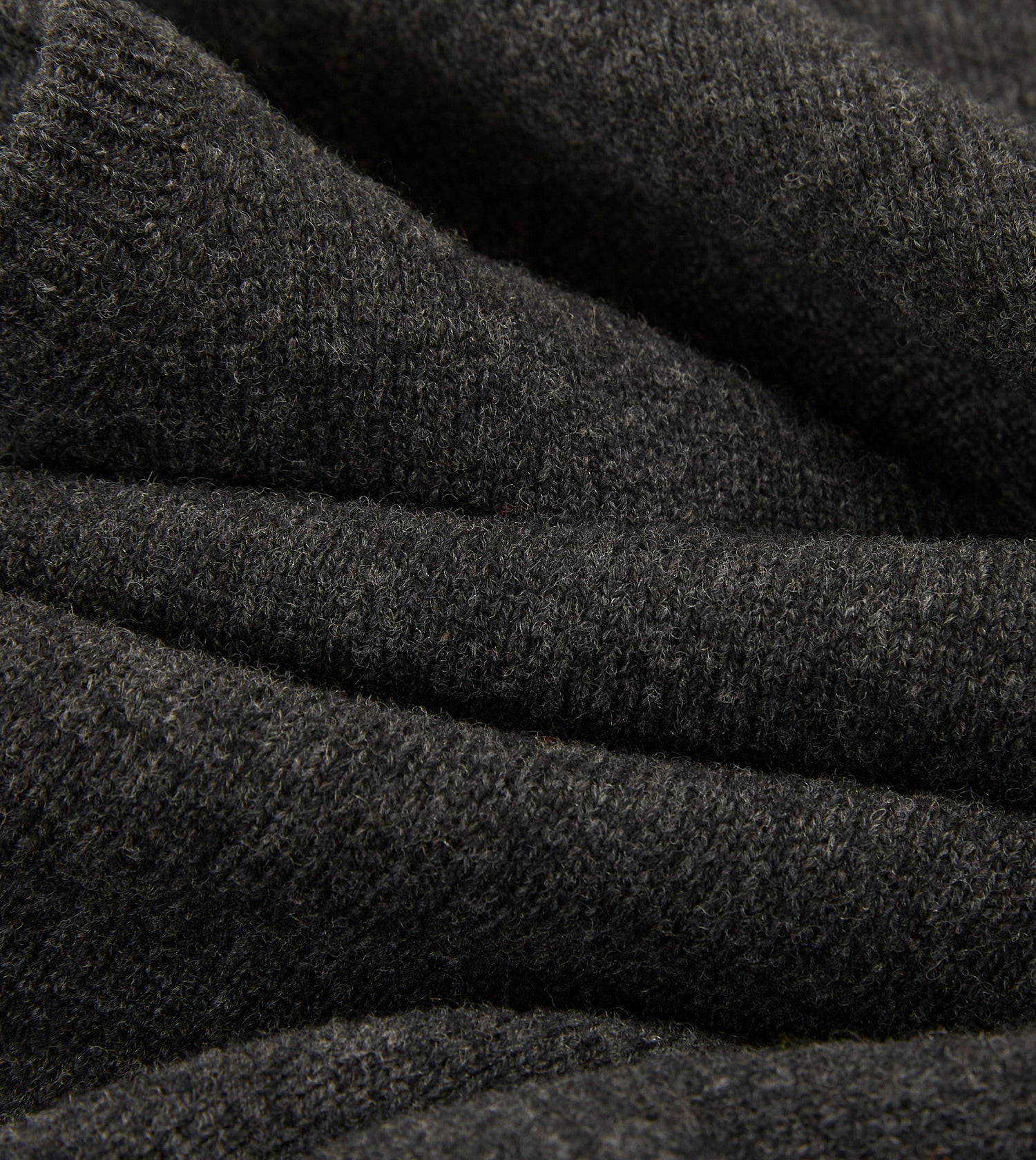 Charcoal Lambswool Sleeveless Cardigan