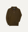 Olive Merino Wool Knitted Polo