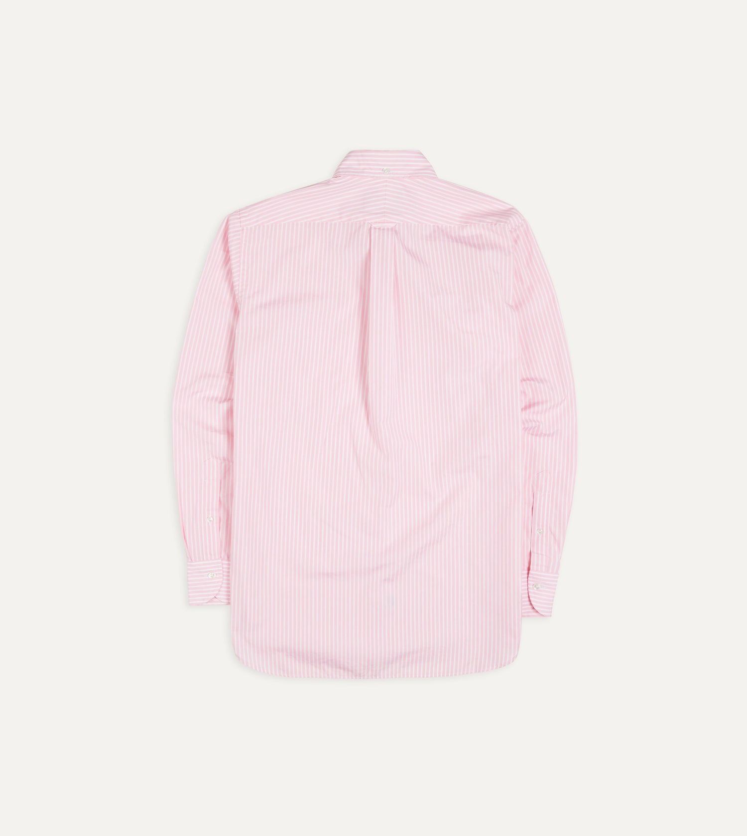 Pink Bengal Stripe Cotton Poplin Button-Down Shirt