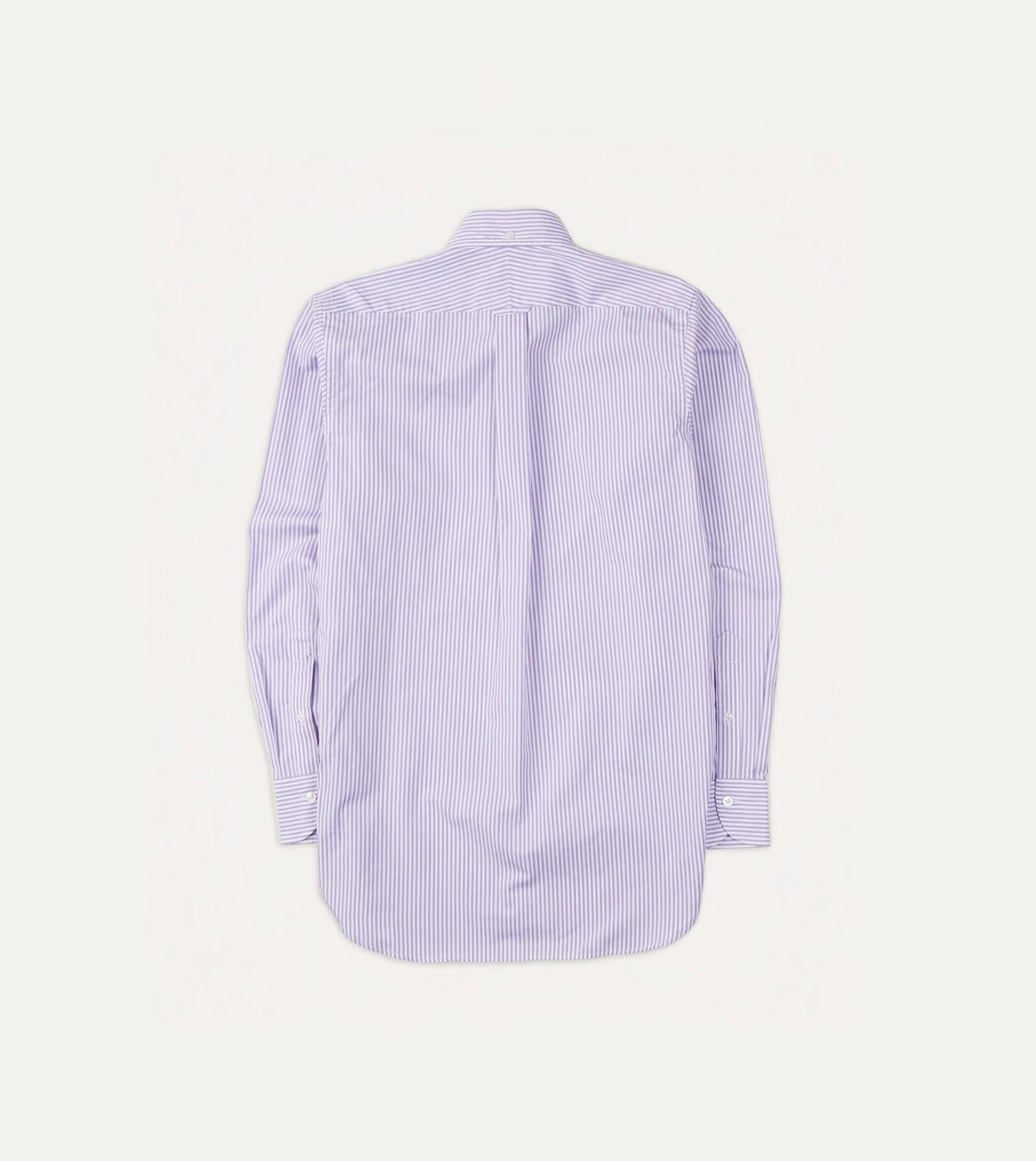 Purple Bengal Stripe Cotton Poplin Button-Down Shirt