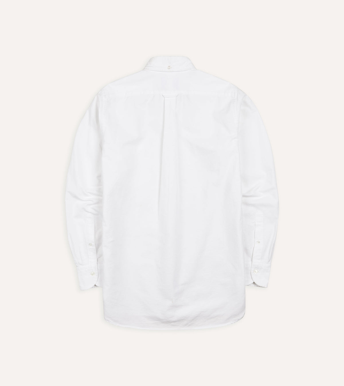 White Oxford Cotton Cloth Button-Down Shirt – Drakes US