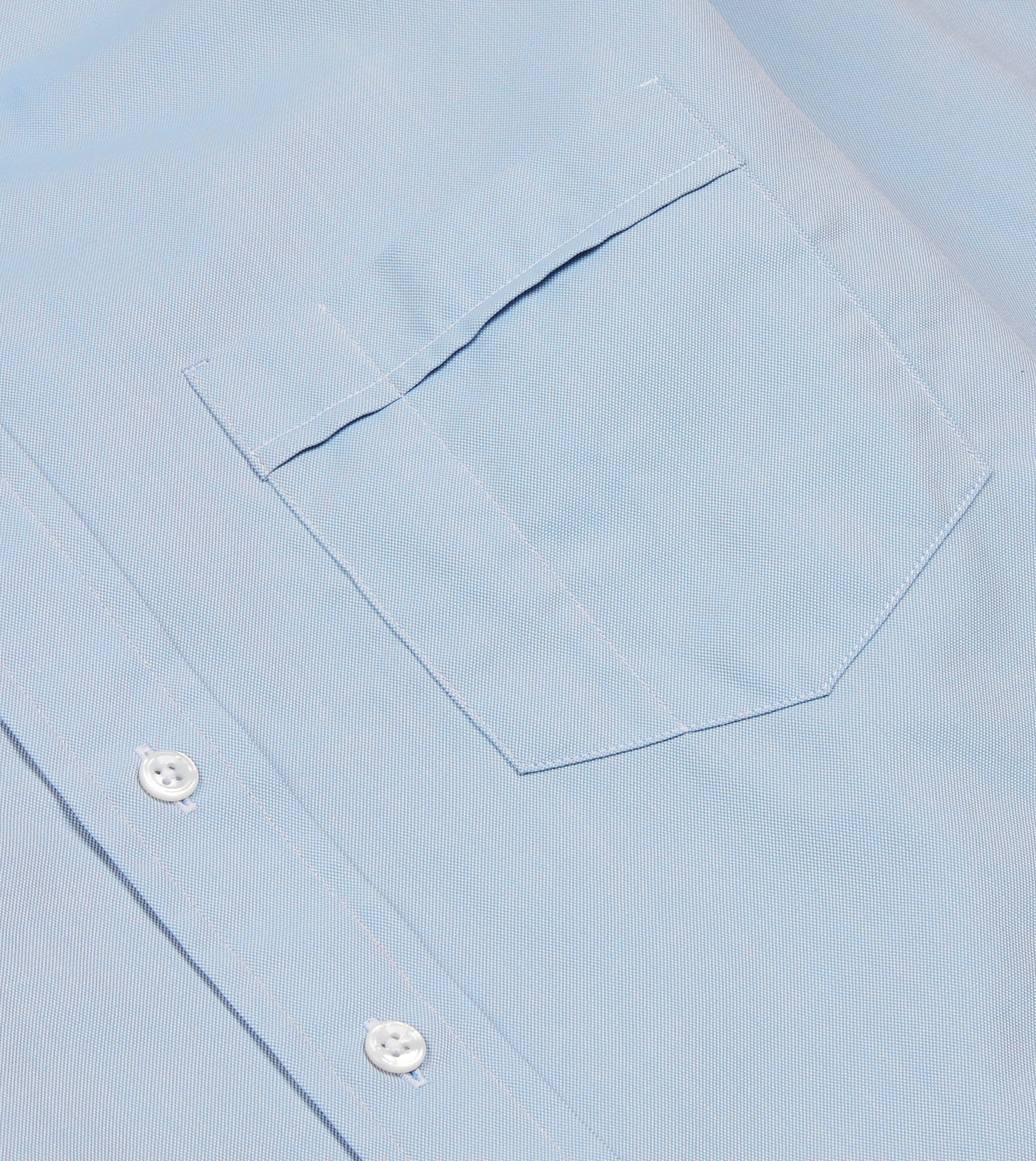 Blue Pinpoint Oxford Cotton Cloth Button-Down Shirt