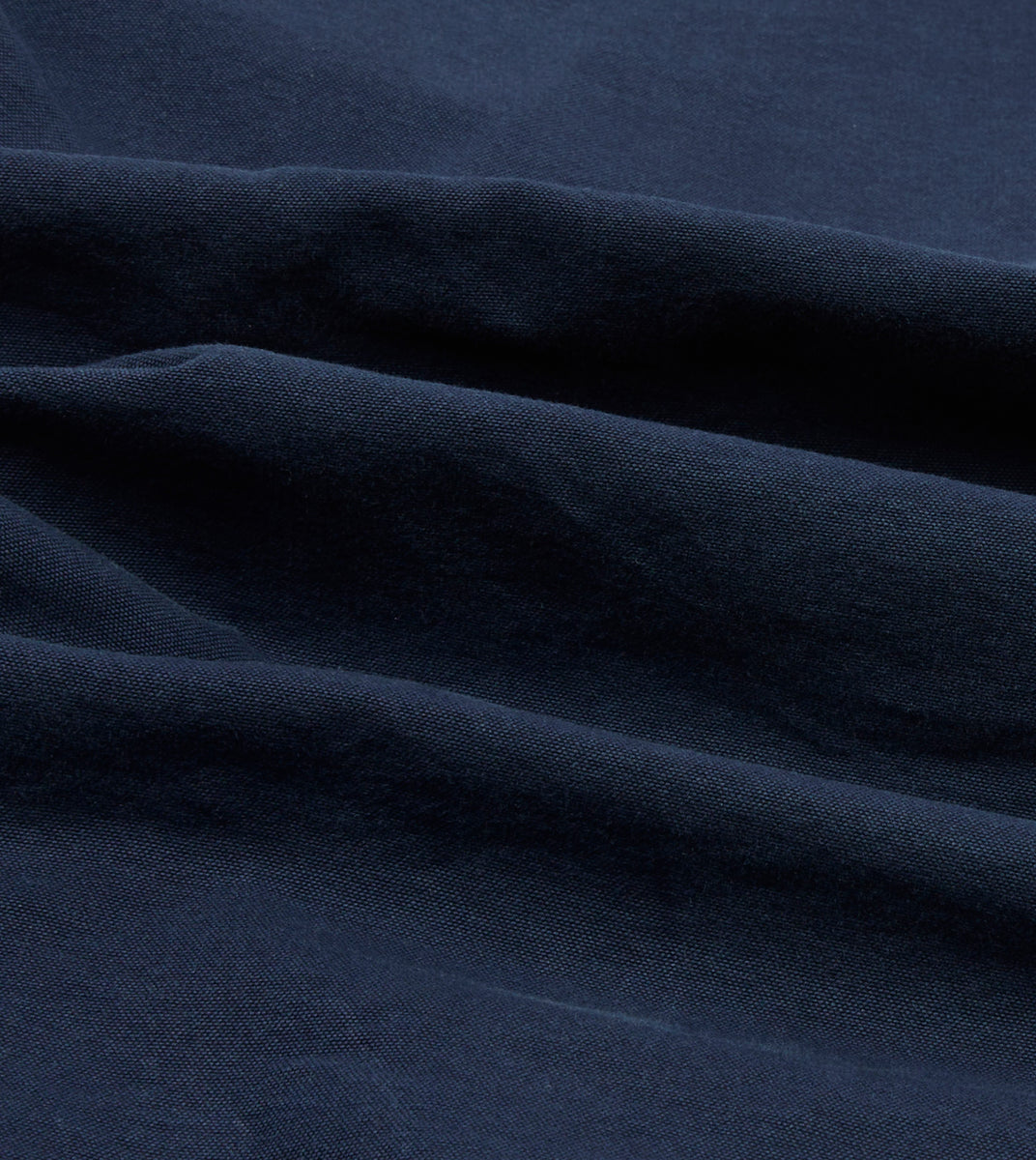 Dark Blue Cotton Chambray Button-Down Shirt – Drakes US