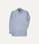 Blue Cotton Oxford Cloth Long Point Collar Shirt