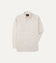 Cream Cotton Oxford Cloth Long Point Collar Shirt