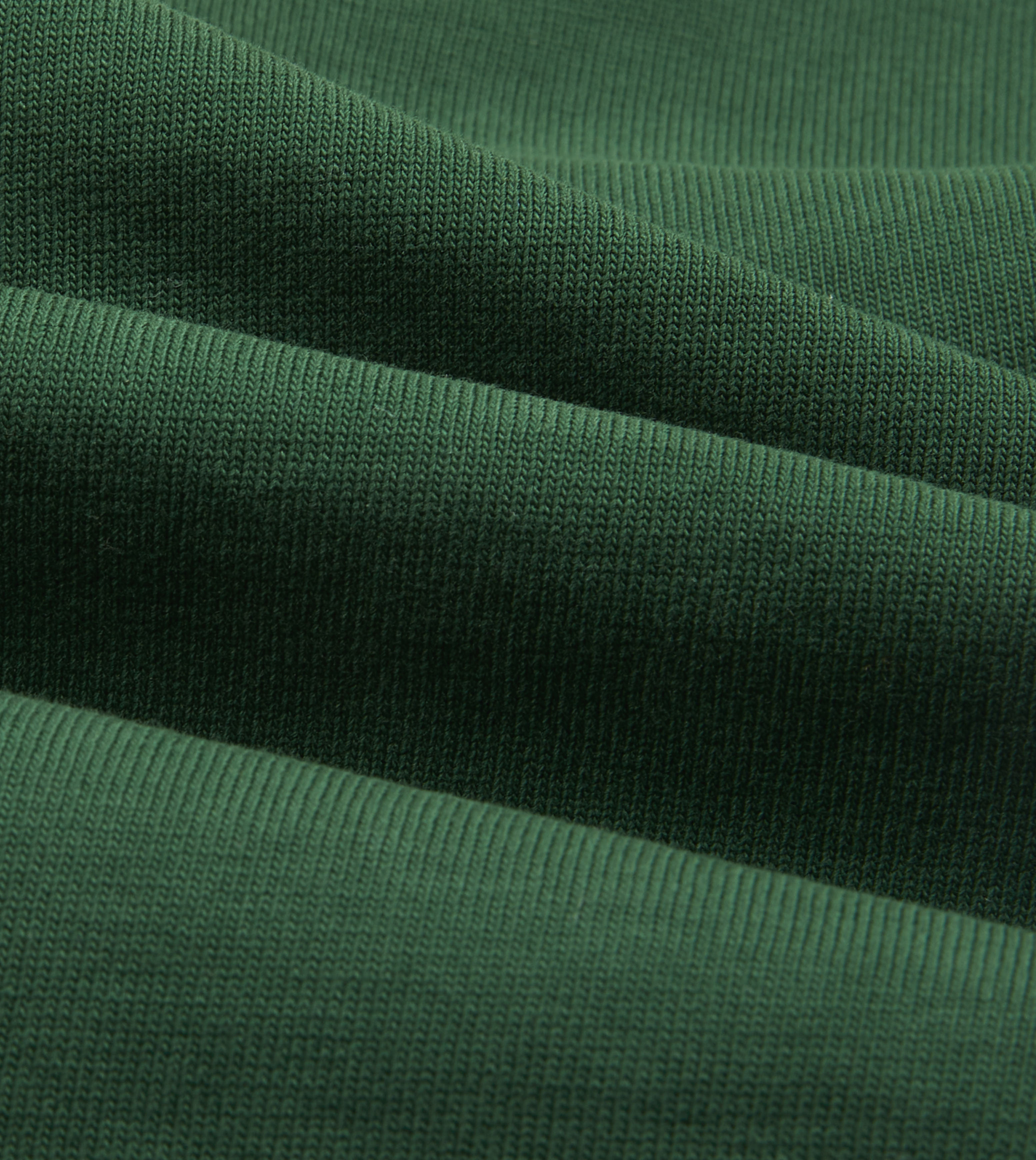 Forest Green Cotton Crew Neck Hiking T-Shirt