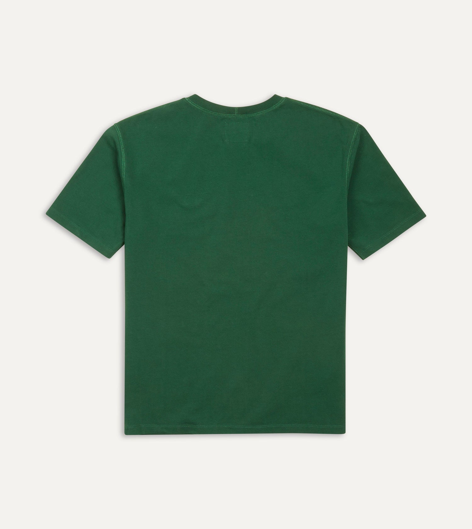 Forest Green Cotton Crew Neck Hiking T-Shirt