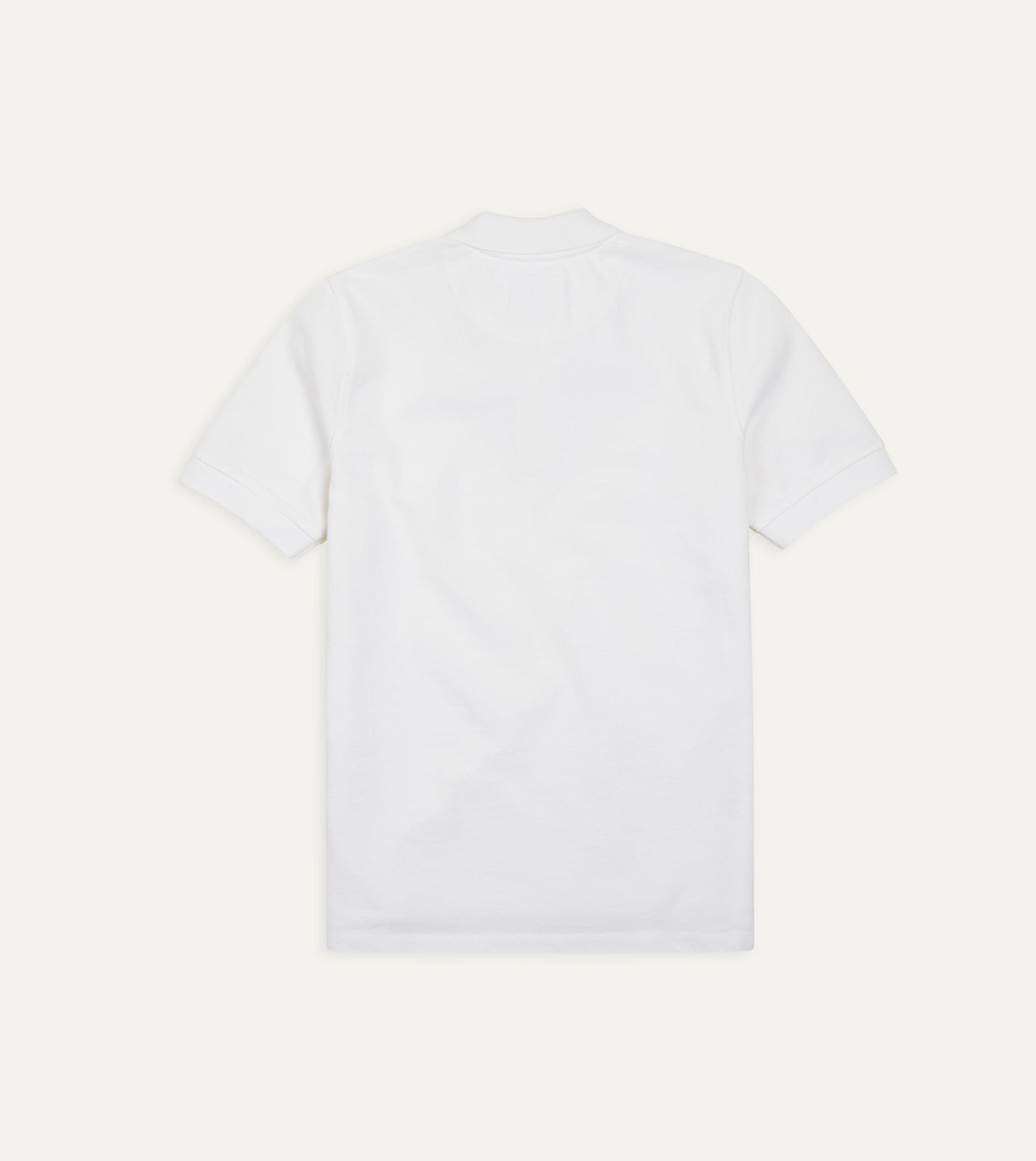 White Piqué Cotton Polo Shirt