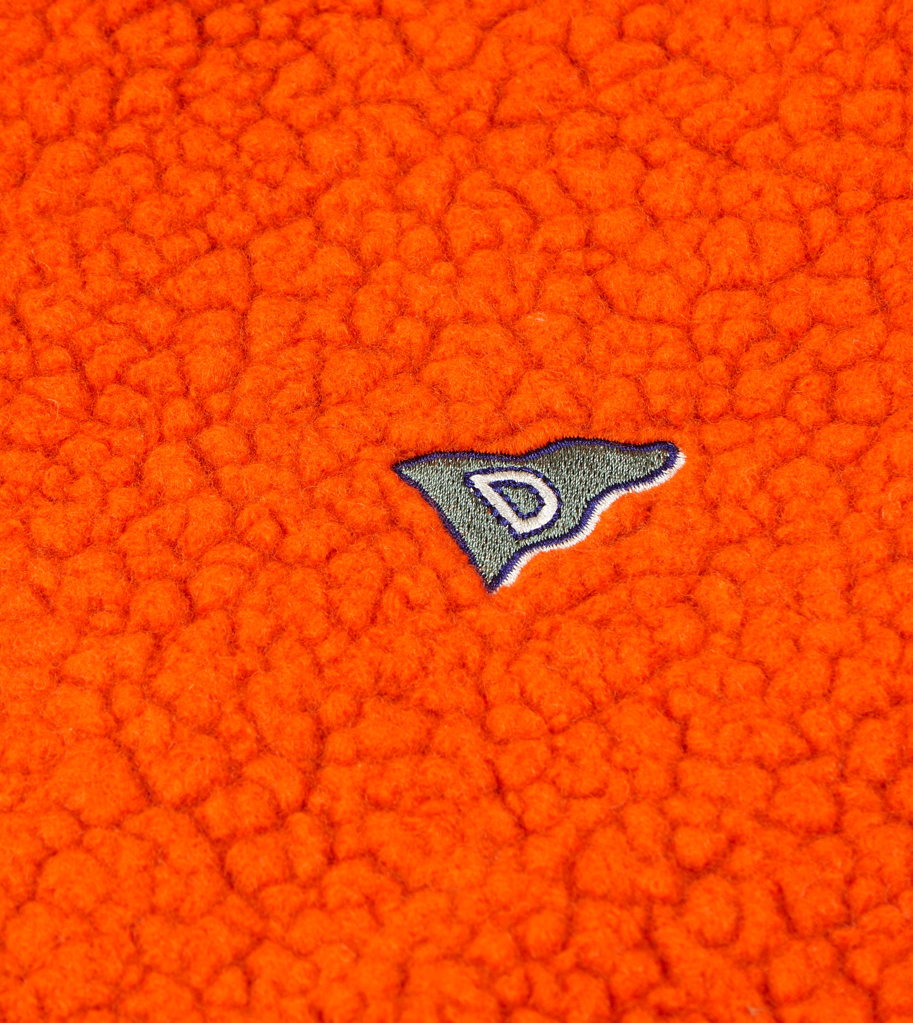 Orange Boucle Wool Zip Fleece Jacket – Drakes US