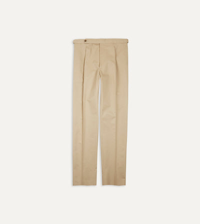 Concrete Regular Fit Light Olive Single Pleat Trousers