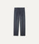 Grey Wool Flannel Single Pleat Trouser