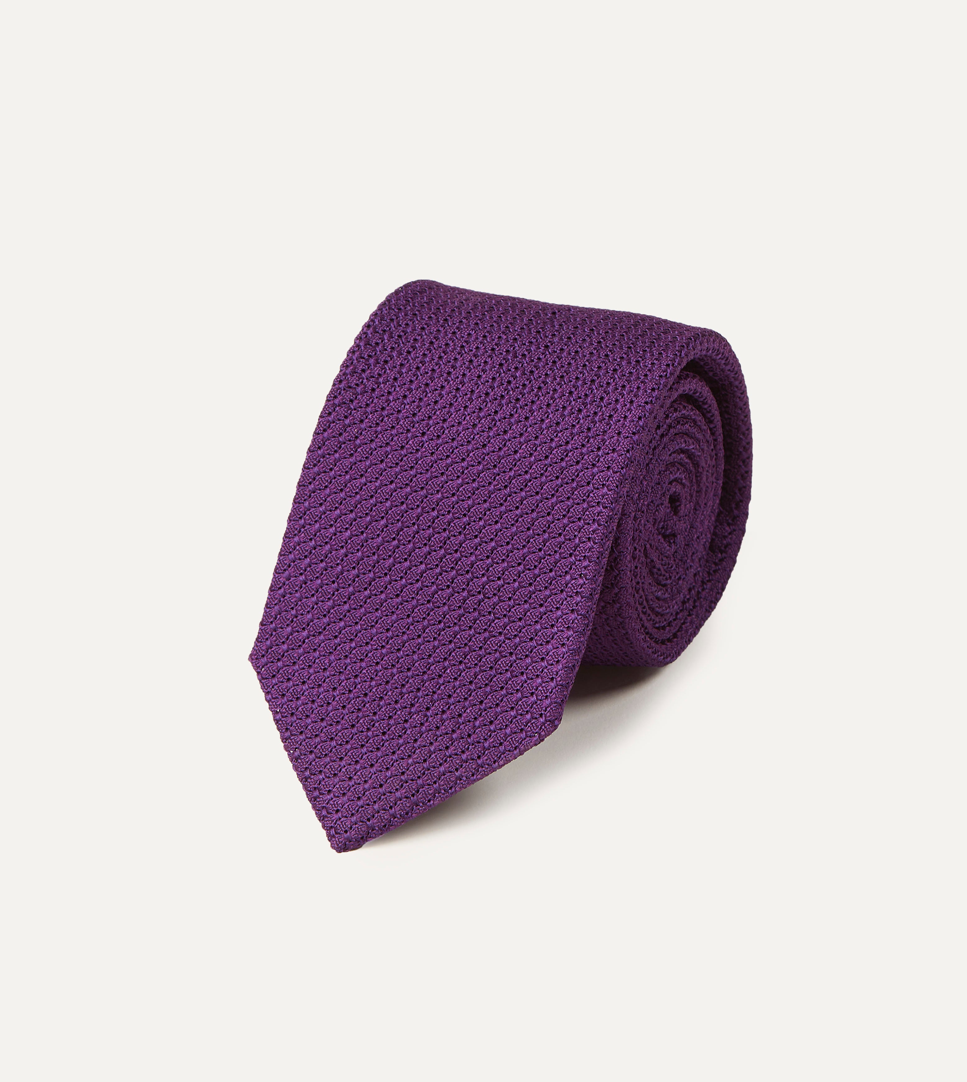 Purple Large Knot Grenadine Silk Tipped Tie – Drakes US