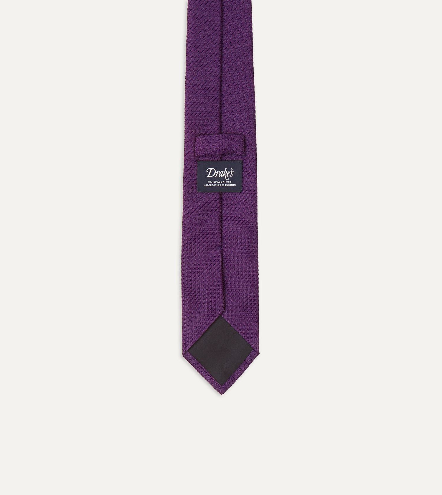 Purple Large Knot Grenadine Silk Tipped Tie