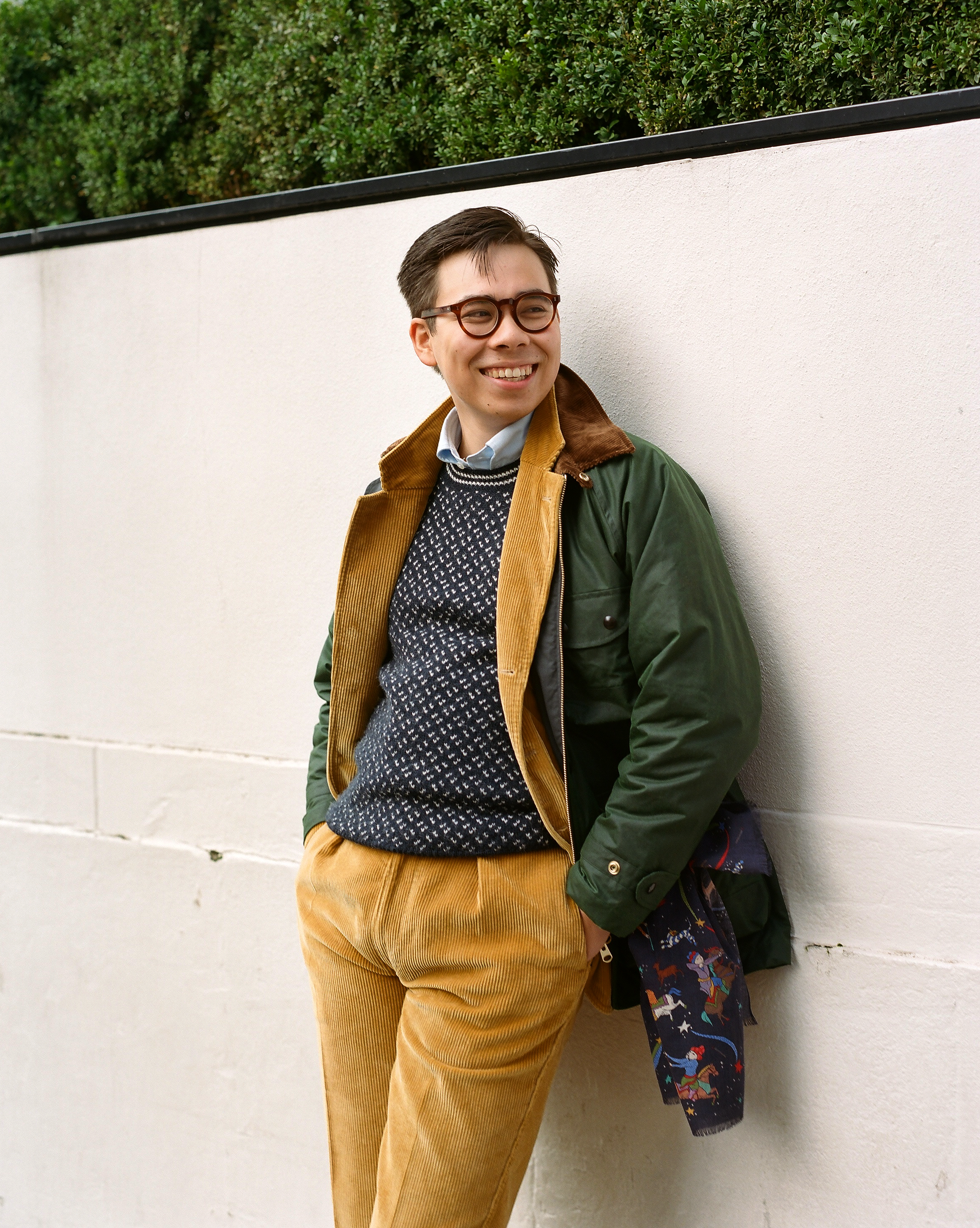 Green Waxed Coverall Jacket – Drakes US Green Waxed Coverall Jacket – Drakes US